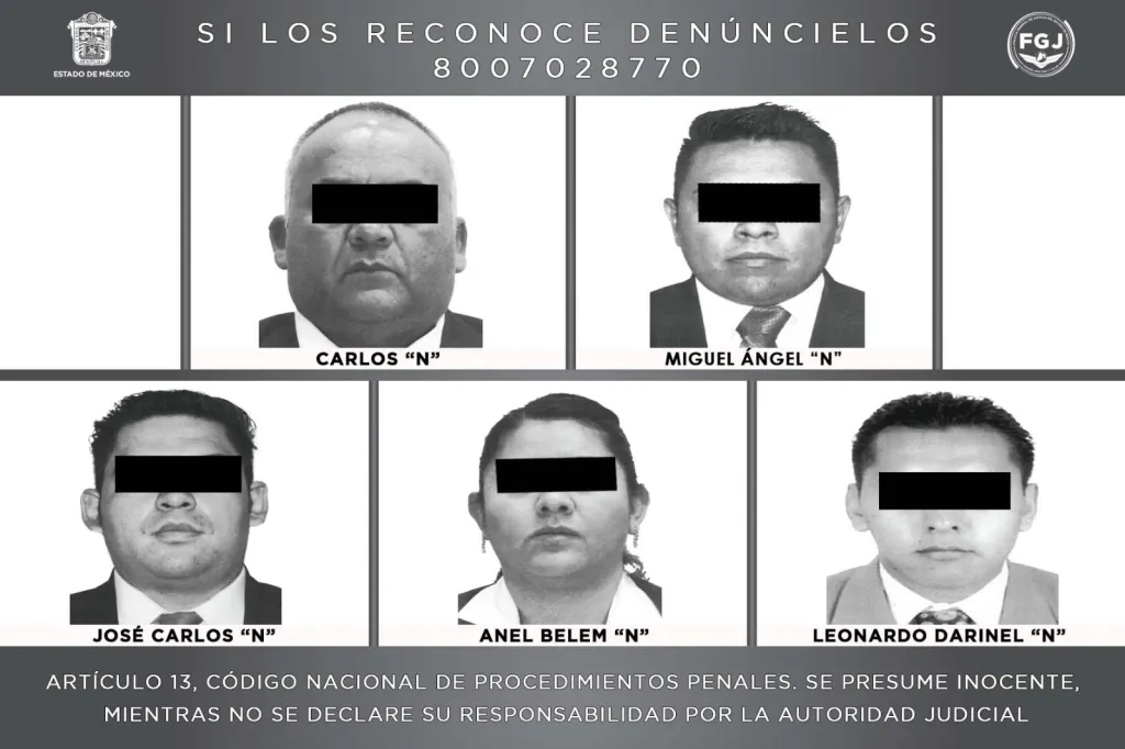 A banda de Secuestradores detiene en Chalco Edoméx, Cuatro de ellos son Policías de Investigación