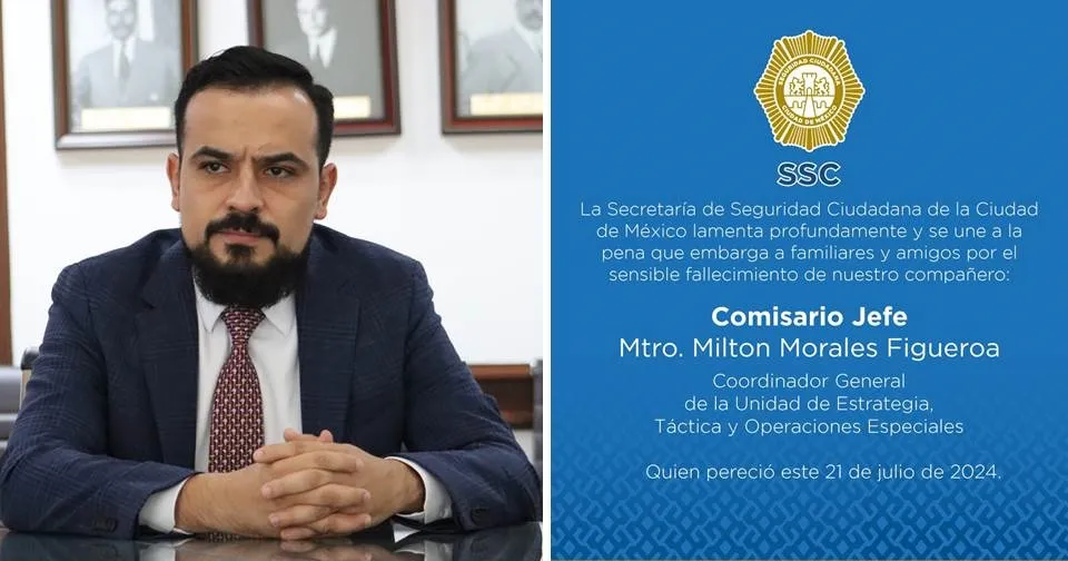 Milton Morales Comisario Asesinado al Recibir un Balazo en calles de Coacalco, Hoy lo Despiden con honores