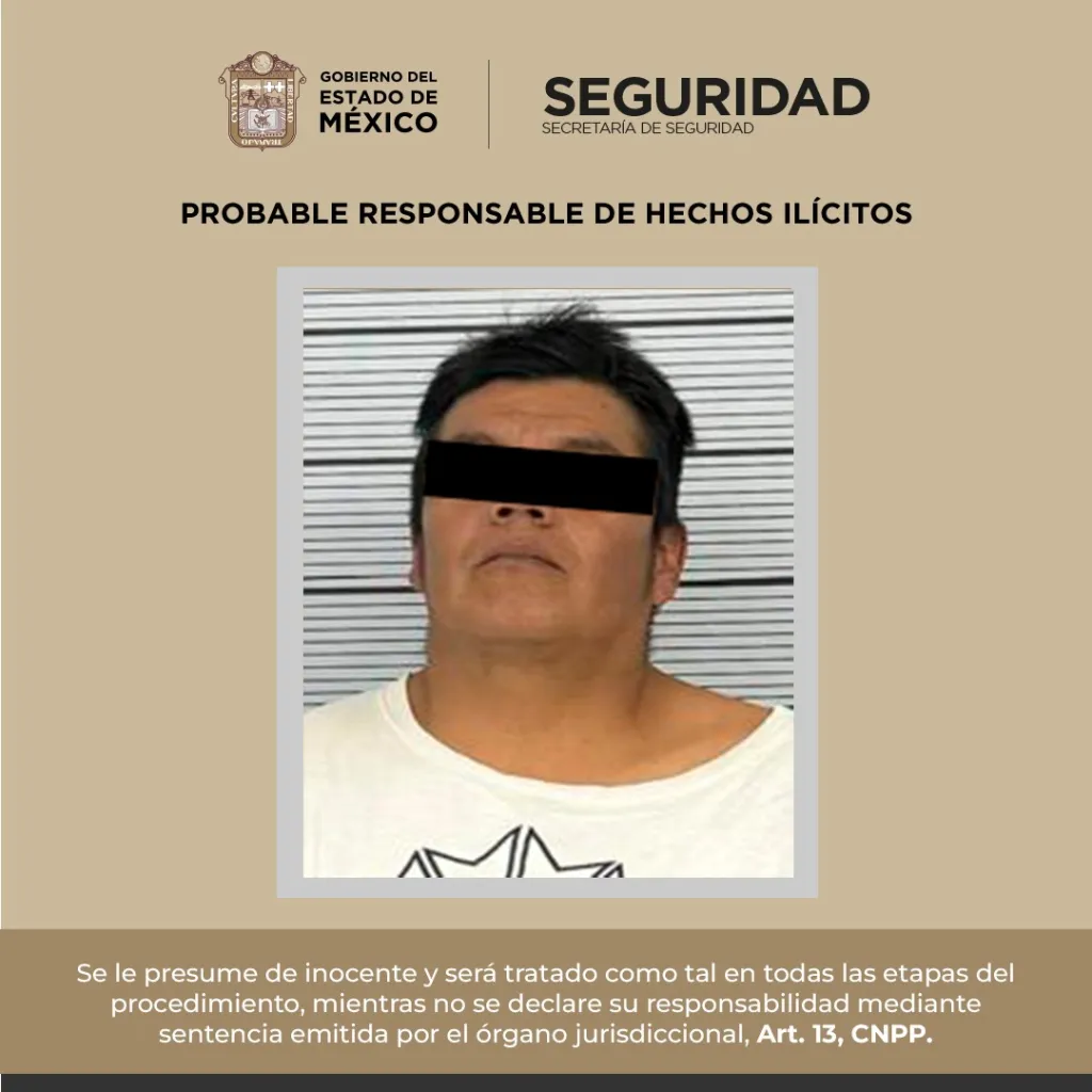 En Jilotepec Edoméx, detienen a Integrante de un Grupo Criminal que realizaba labores de Halconeo en Taxi