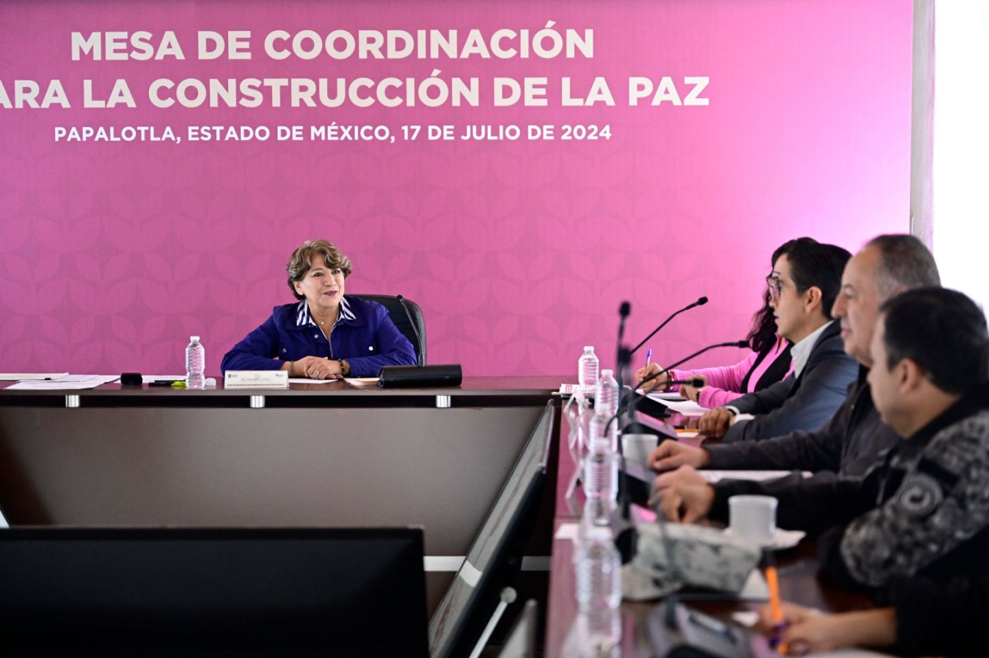 La Gobernadora Delfina Gómez Álvarez instala Mesa de Coordinación para la Construcción de la Paz en Papalotl a
