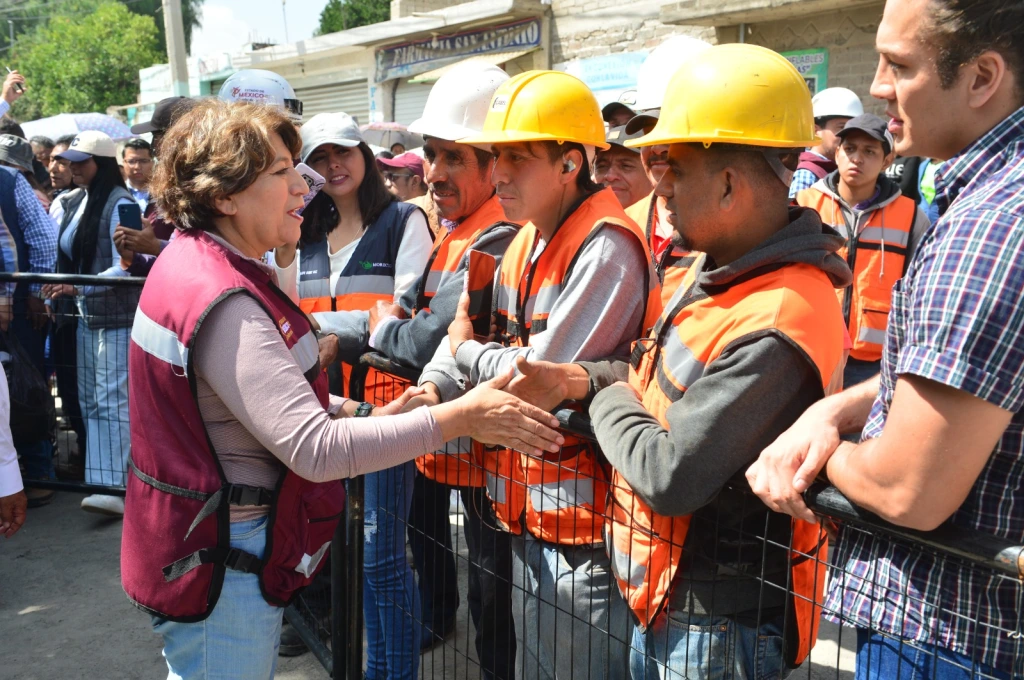 Gobernadora Delfina Gómez inicia obras de la transformación en la zona oriente del Estado de México