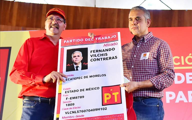 Fernando Vilchis dará fortaleza y consolidación al PT en el Edomex: Sandoval