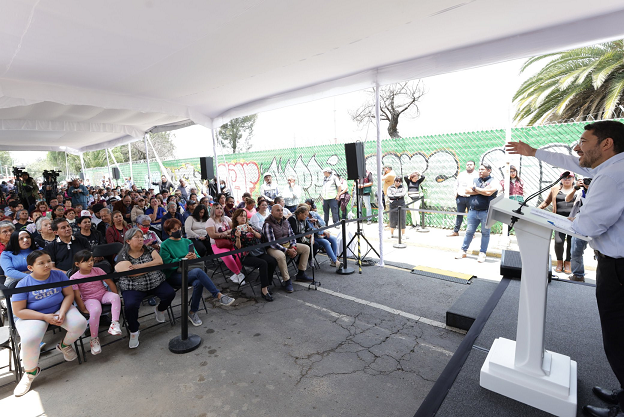Batres entrega cárcamo de bombeo y el colector Laurel en Iztacalco