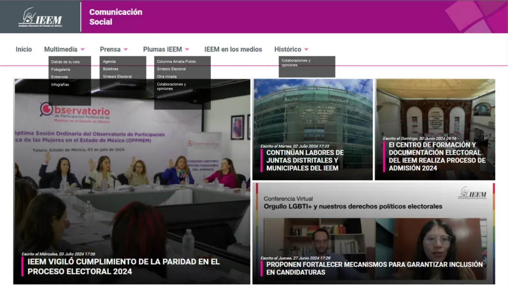 En la WEDdel IEEM Información Electoral a alcance de la Ciudadanía Mexiquense