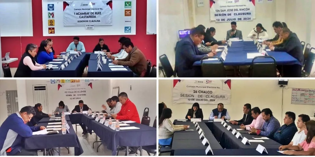 En el IEEM Juntas Municipales y Distritales