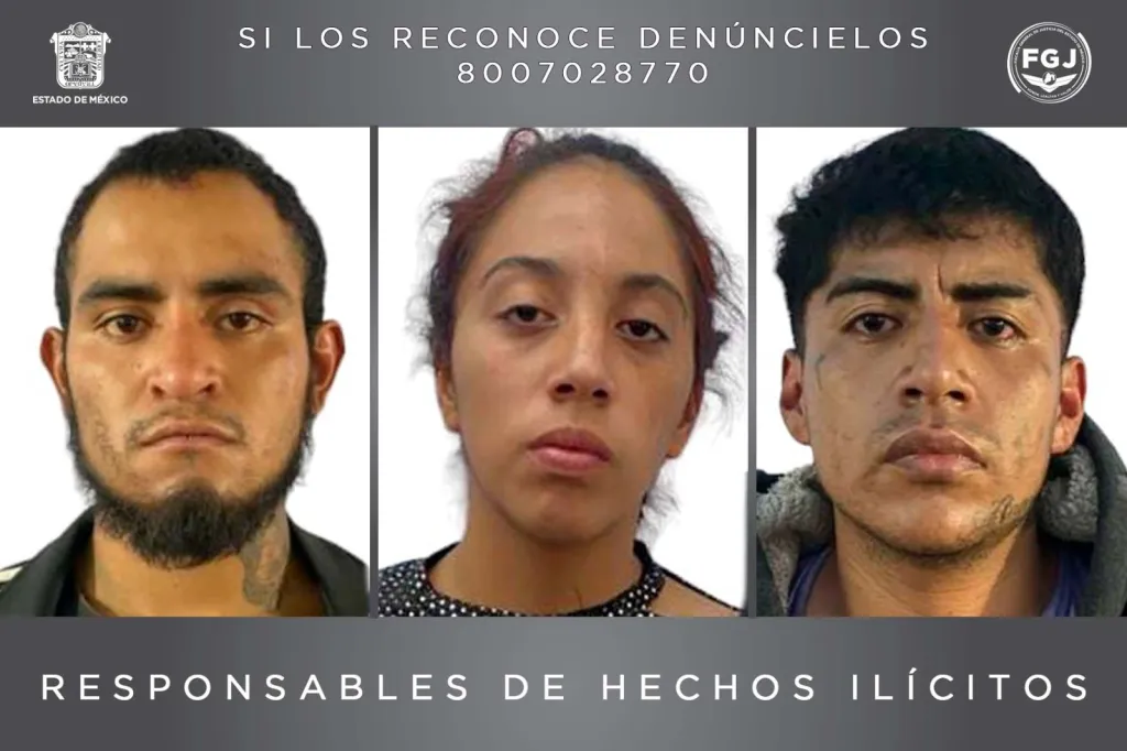 En el Estado de México, Tres Miembros de Célula Delictiva Sentenciados a 41 Años por Extorsión