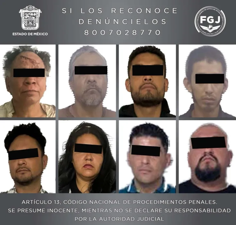 Inmuebles Catean del Edoméx dónde Rescatan 10 Caninos y Aseguran Droga hay 8 detenidos
