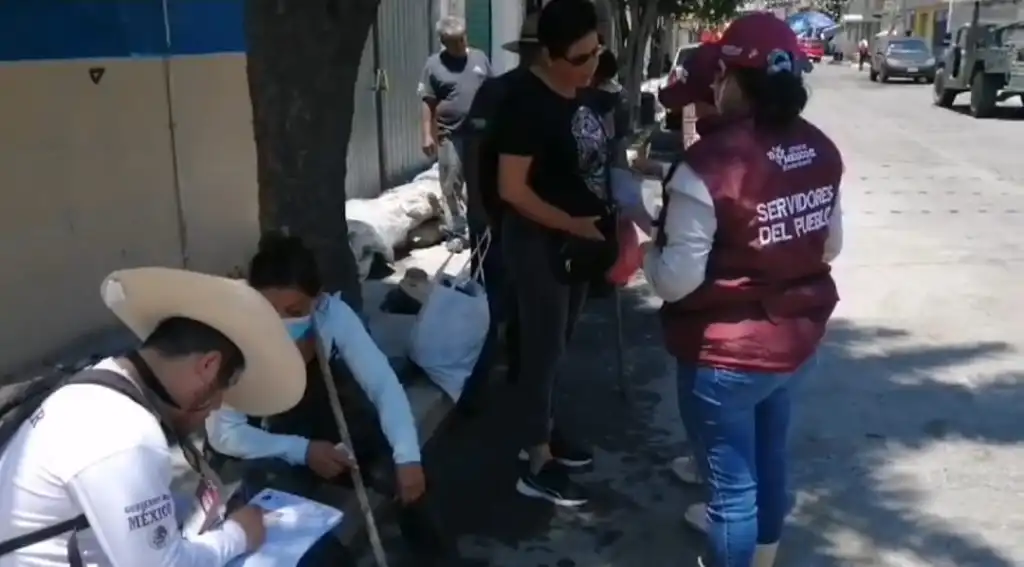 Comienzan Censo de Afectación por lluvias en colonias de Chalco Edoméx , Decenas de Servidores de la Nación