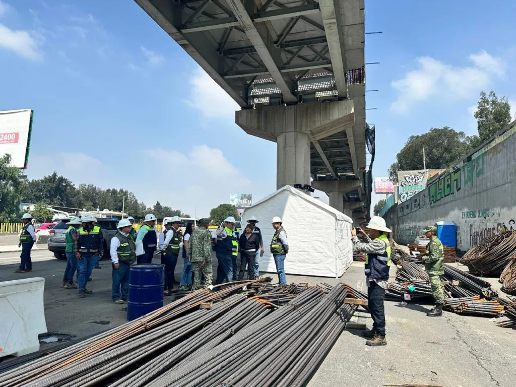 Supervisa Delfina Gómez avance del Trolebús Santa Martha-Chalco Edoméx, obra que reducirá traslados en más  de una hora