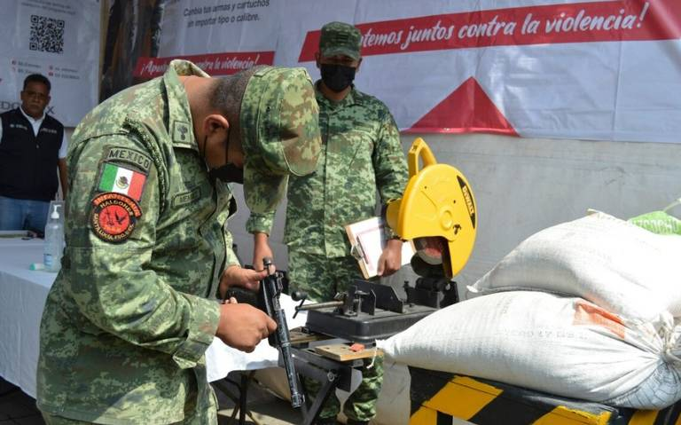 Aumenta el número de mexiquenses que se deshacen de sus armas