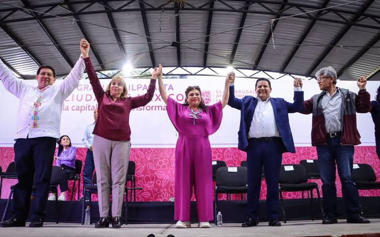 Clara Brugada inicia su gira de agradecimiento en Milpa Alta