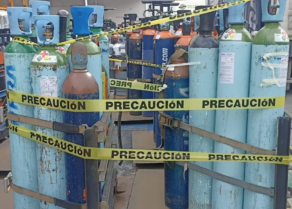 25 Tanquesde Oxígeno localizan dentro de Inmueble de Tlalnepantla Edoméx, fueron Robados