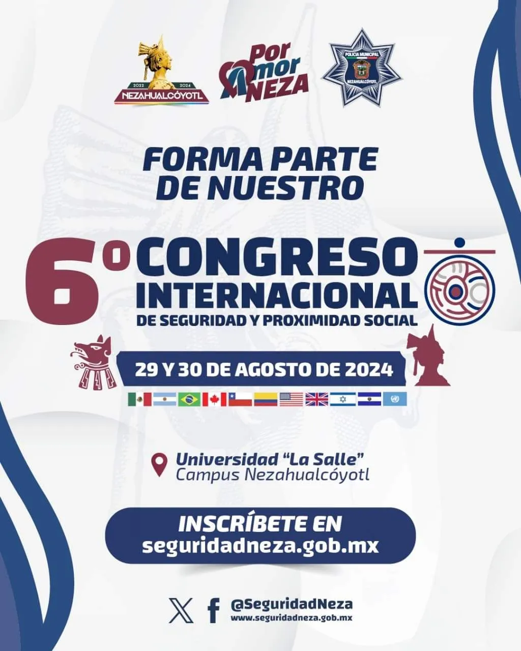 MañanaComienza el 6 to Congreso Internacional de Seguridad y Proximidad Social en Nezahualcóyotl Edoméx