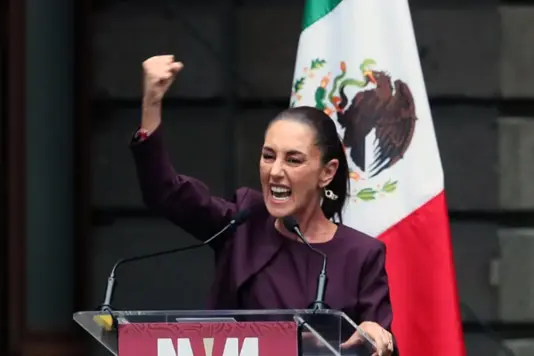 VIDEO filtran de Claudia Sheinbaum con la banda presidencial de México
