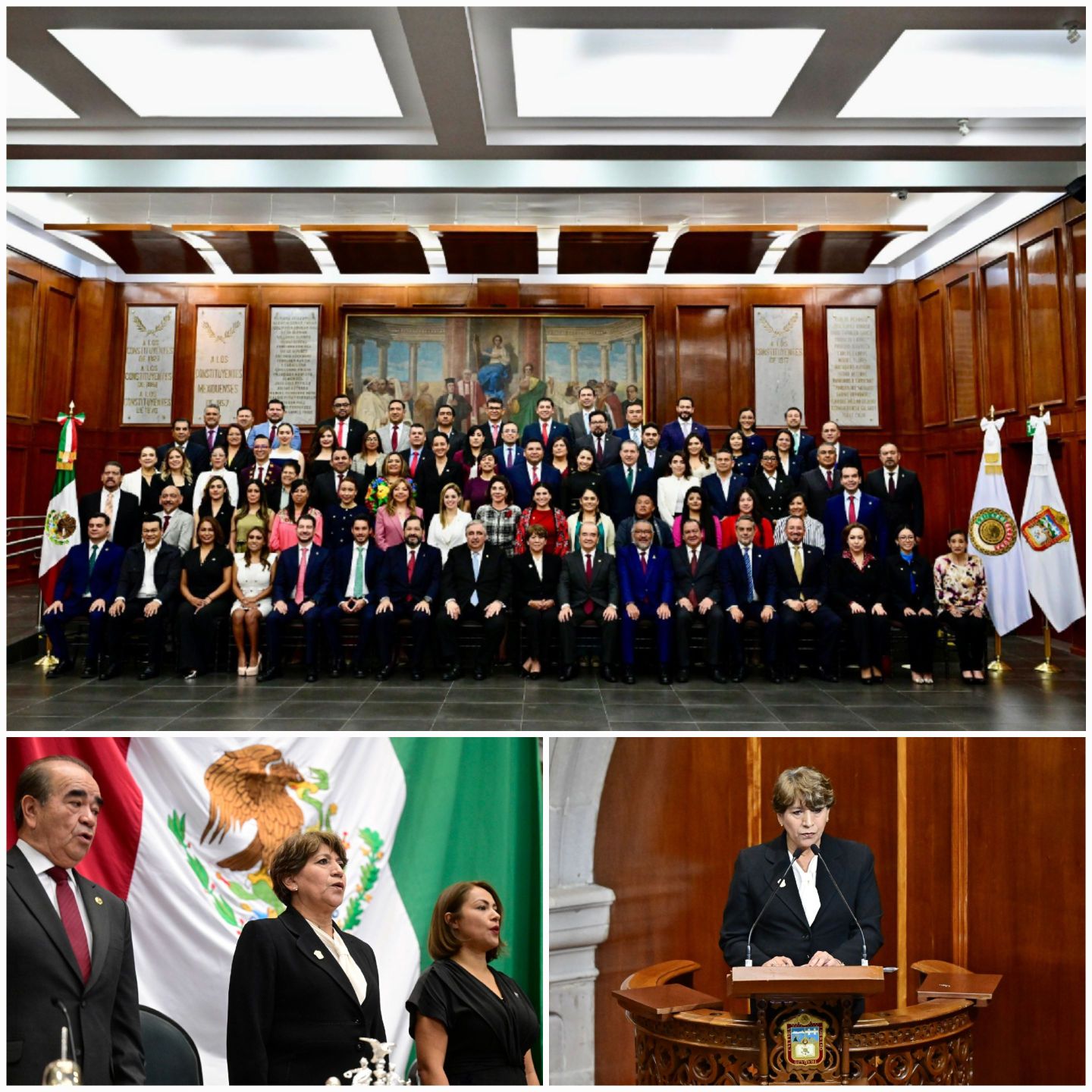 La Gobernadora llama a Legisladores a continuar con la transformación del Edoméx