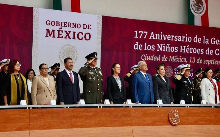 Batres asiste a la ceremonia del 177 aniversario de la gesta heroica de los Niños Héroes de Chapultepec