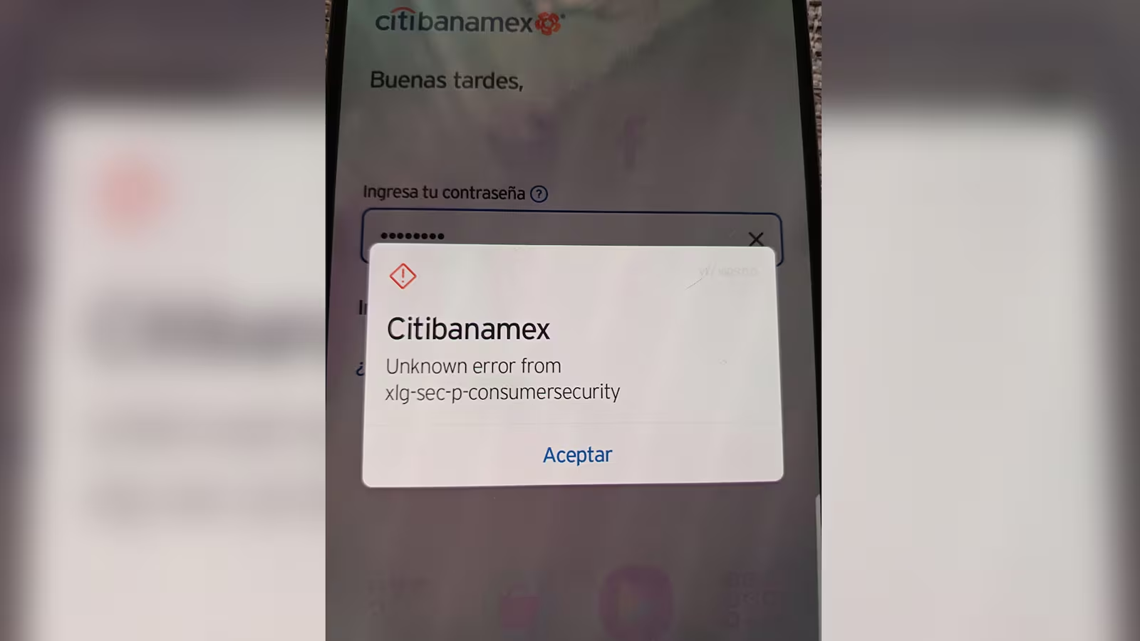 Usuarios de Citibanamex reportan fallas en la app