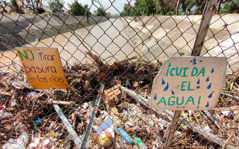 Vecinos son responsables por tapón de basura en presa Los Cuartos: Comisión de Agua y Saneamiento Naucalp an