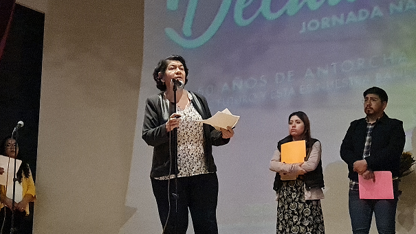 Antorcha realiza exitosa jornada de declamación en la CDMX