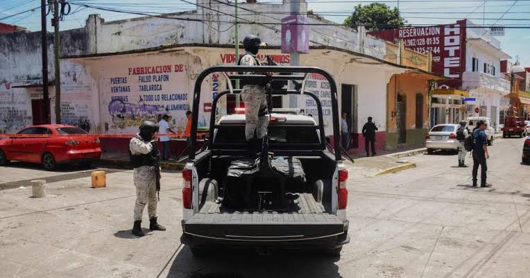 Tras enfrentamiento la Guardia Nacional abate a 4 sicarios mientras que dos Oficiales resultaron heridos