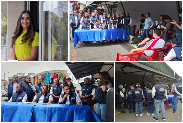 Locatarios de mercados públicos de la alcaldía Cuauhtémoc, exigen respeten el triunfo de Alessandra Rojo de l a Vega Piccolo