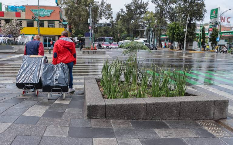 Banquetes de Insurgentes son modificadas como parte de la integración urbana