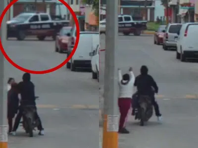 Huyen Policías de delincuentes sin Auxiliar a Víctima en Tultepec Edoméx