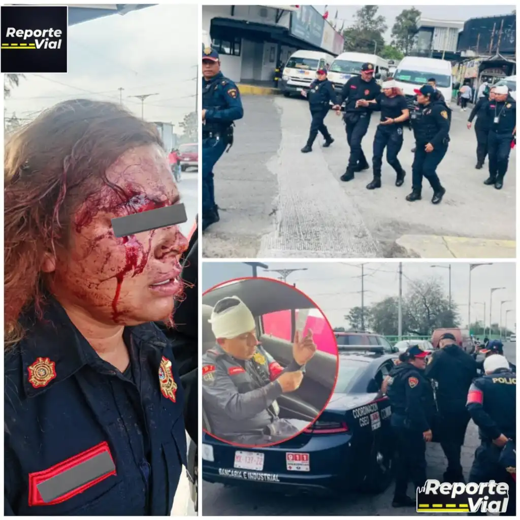 En la CDMX les Propinan Golpiza a Policias  porhacer su trabajo, riña en CETRAM de Indios Verdes