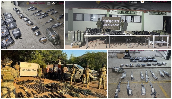 Capturan a 8 presuntos narcotraficantes en Sinaloa; les aseguran armas y droga