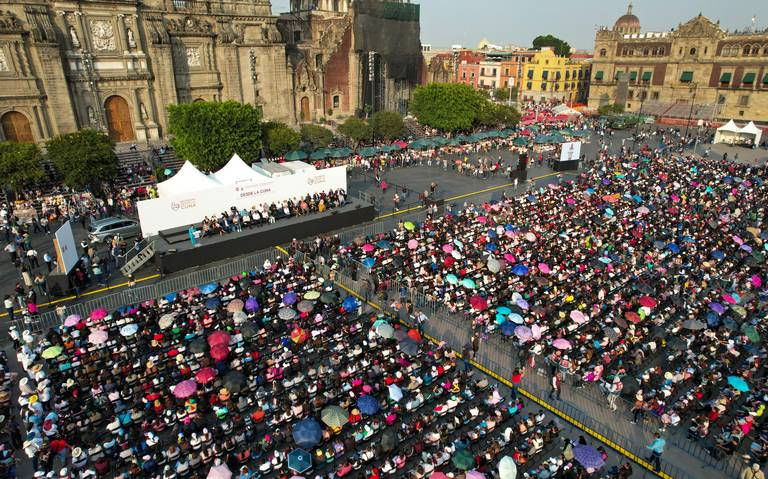 Suspenden el programa “Zócalo de gobierno ciudadano” por el desfile del 20 de noviembre