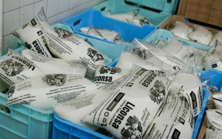 La leche Liconsa sube de 26 a 30 pesos en bolsa de dos litros