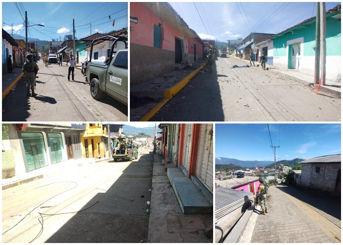 Garantiza Secretaría de la Defensa, orden y atención a la población de Pantelhó, Chiapas
