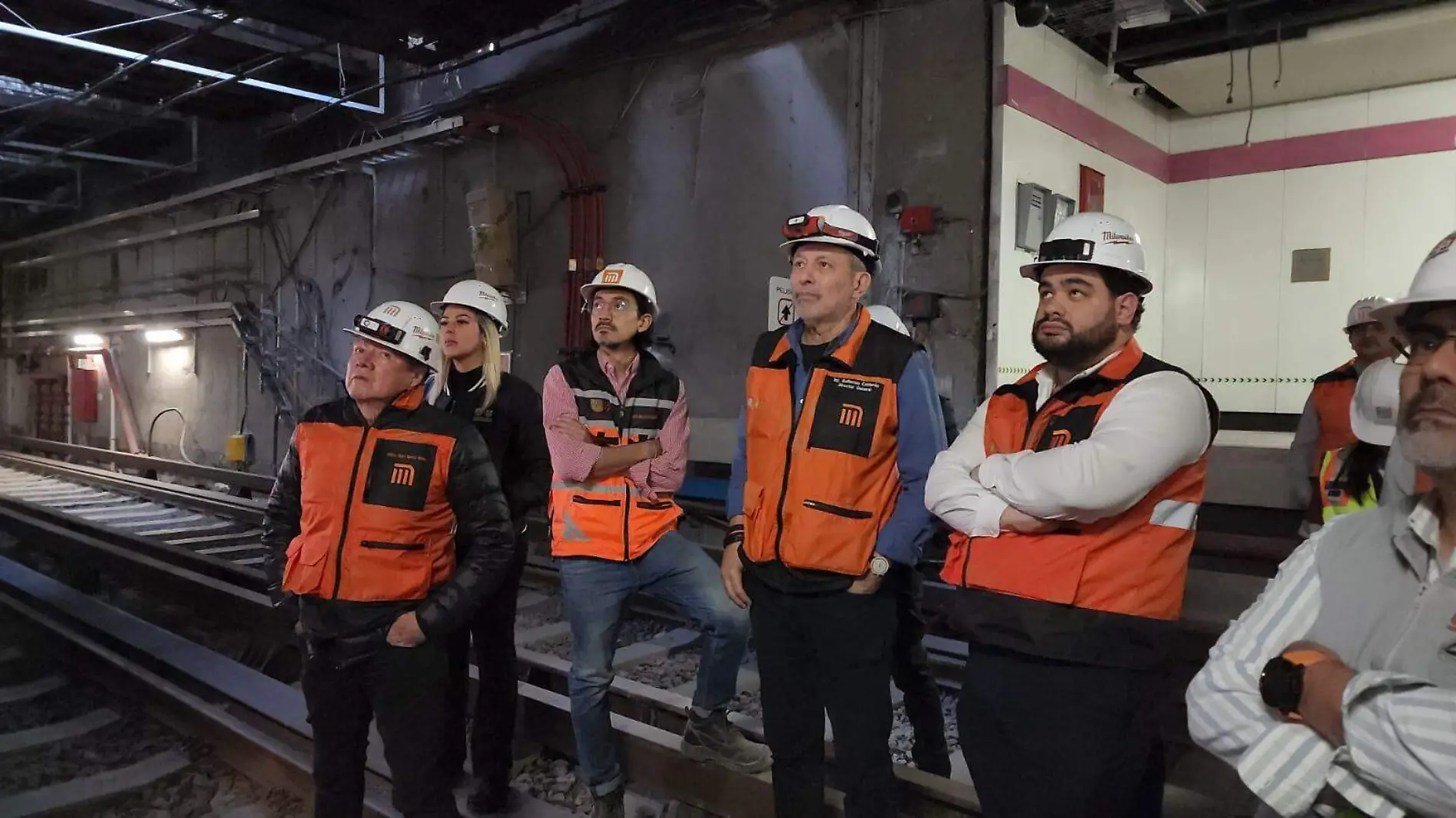 Supervisan avances del tramo del metro de la línea 1 de Sevilla-Chapultepec