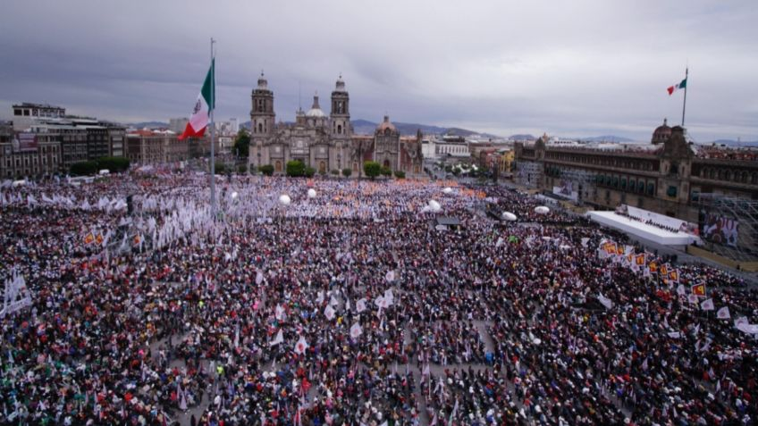 Acuden 350 mil personas al informe de Sheinbaum en el Zócalo: Gobierno de la CDMX