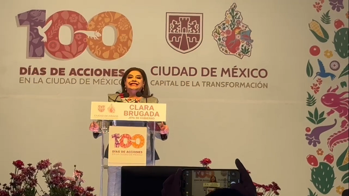 Comerciantes del Centro Histórico le brindan todo su apoyo a Clara Brugada por sus cien días de gestión