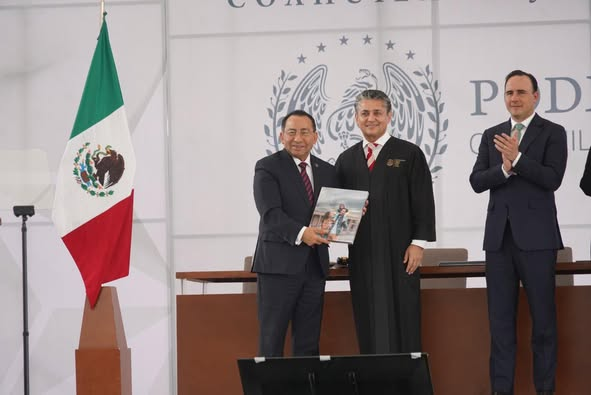 Con la presencia del presidente del PJCDMX, Rafael Guerra, el presidente del TSJ de Coahuila rinde su informe 2024