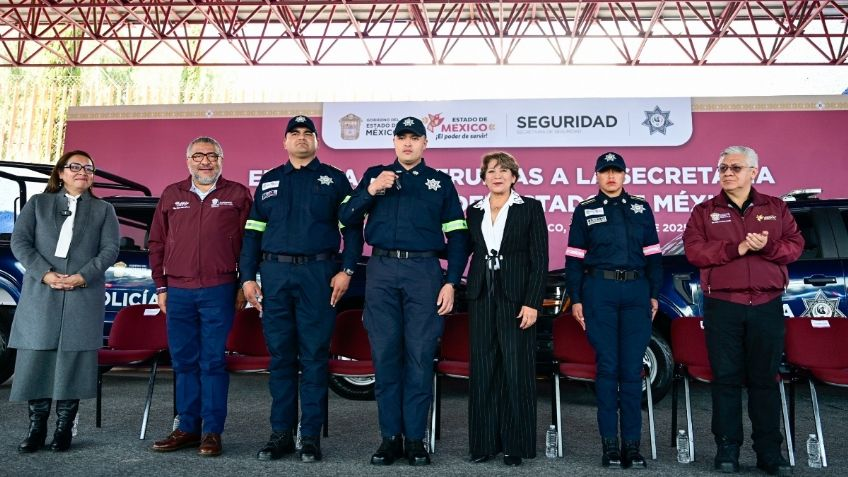 Delfina Gómez entrega 200 nuevas patrullas de alta tecnología para combatir al crimen en el Edomex
