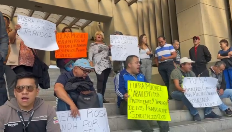 Trabajadores de Alcaldía piden destitución de Michel Caballero por violar derechos laborales