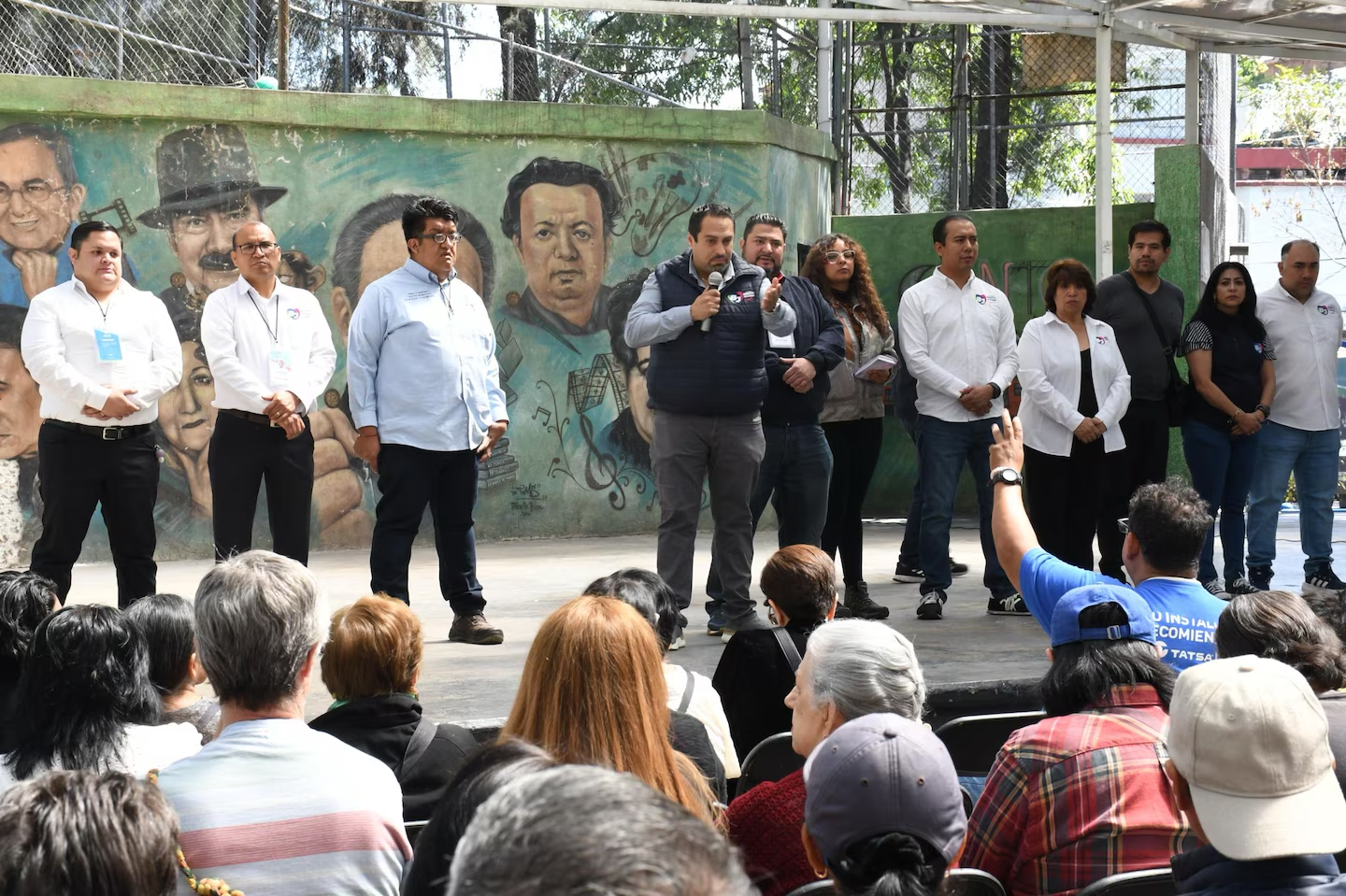 Por rehabilitación de pozo, la Benito Juárez instala puesto de mando para la distribución de agua