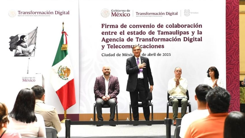 Américo Villarreal firma convenio de colaboración para simplificar trámites en Tamaulipas