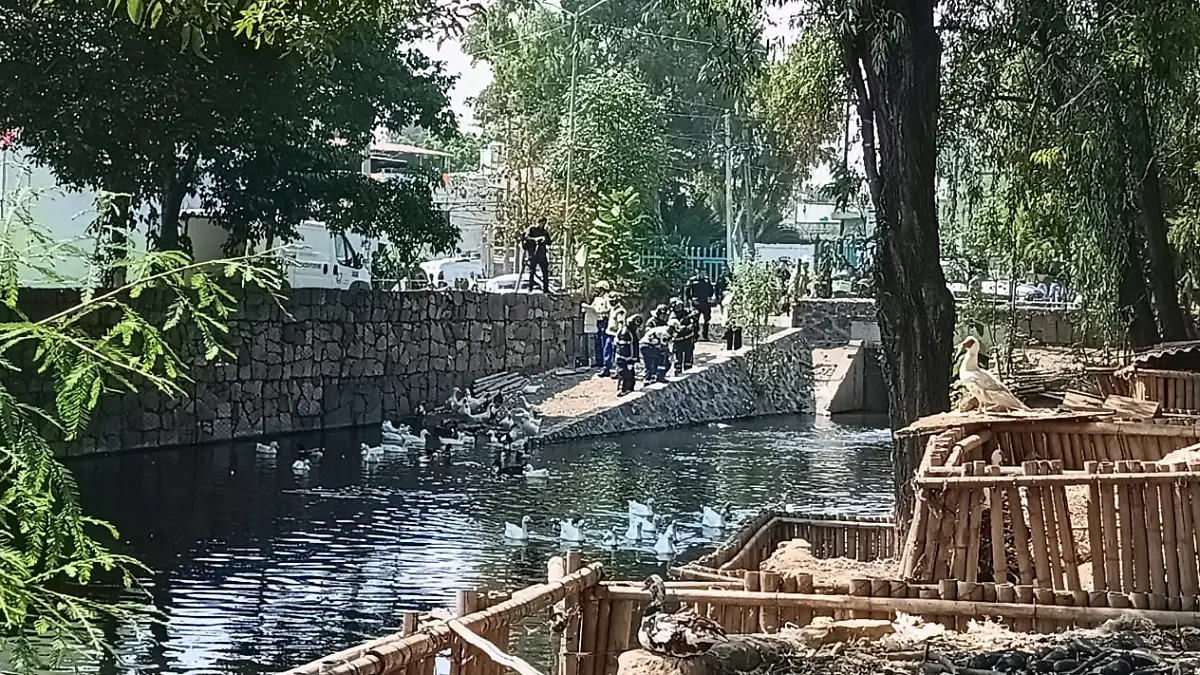 Rescatan cadáver del canal de las aguas negras en Iztapalapa