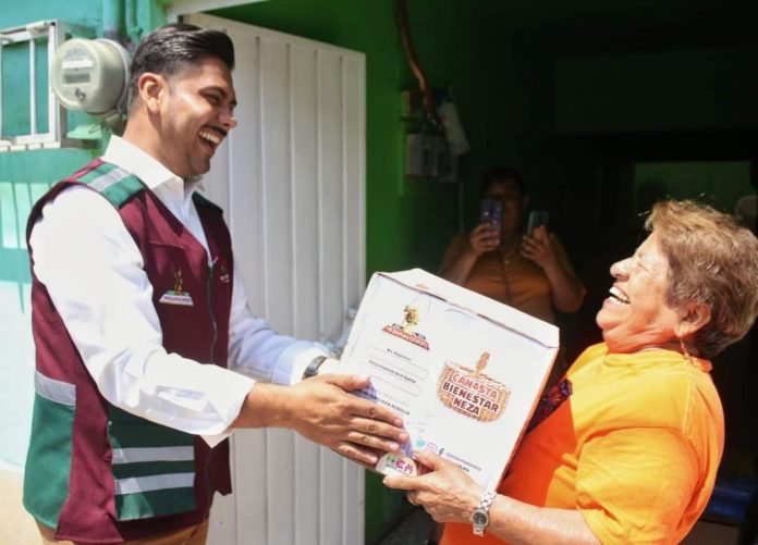 El Gobierno de Neza entrega 71 mil canastas del Bienestar