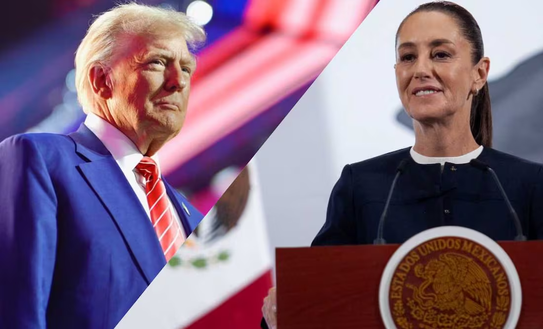 Trump critica a Sheinbaum por no aceptar el envío de tropas a México, porque le tiene miedo a los cárteles
