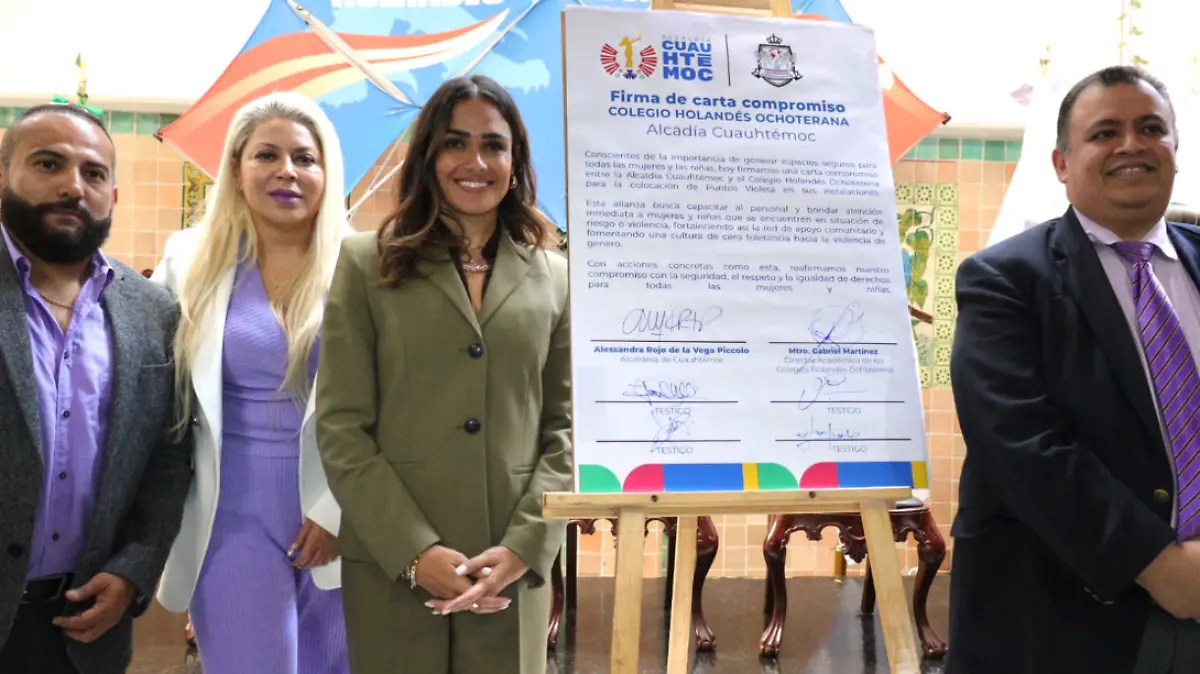 Instalan Punto Violeta en Cuauhtémoc para mitigar la violencia de género en espacios educativos