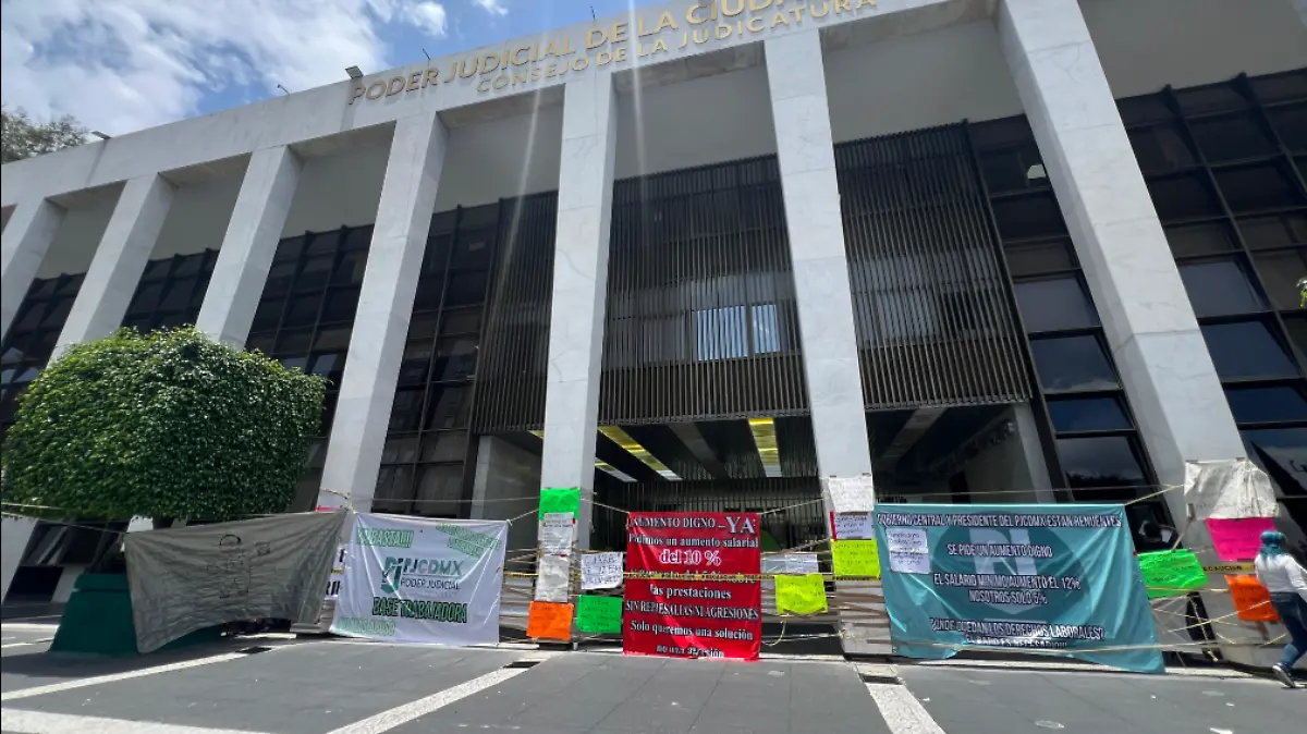 “No firmaremos nada porque no hay acuerdo”: Trabajadores del PJCDMX