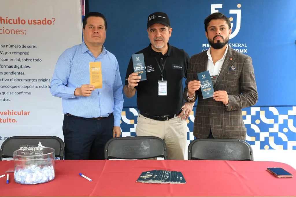 Fiscalía CDMX fortalece acciones para prevenir los robos y fraudes en compraventa de vehículos