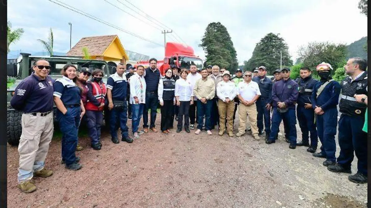 Supervisa gobernadora del Edomex rutas de evacuación del Popocatépetl