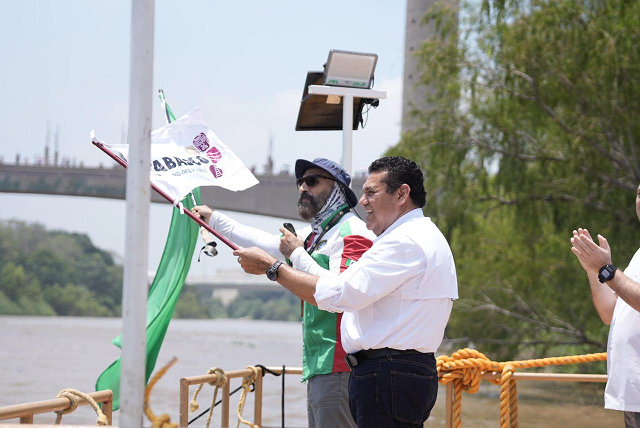 Arranca Gran Carrera Motonáutica “50 Leguas del Grijalva”; Tabasco tiene todo para convertirse en líder de l turismo deportivo fluvial: Javier May