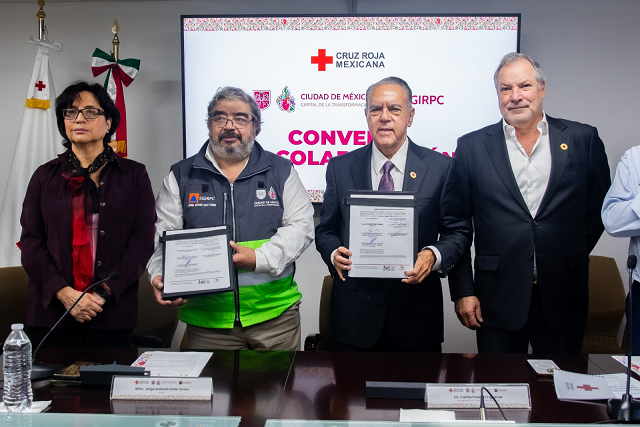 SGIRPC y Cruz Roja Mexicana firman convenio de colaboración en capacitación