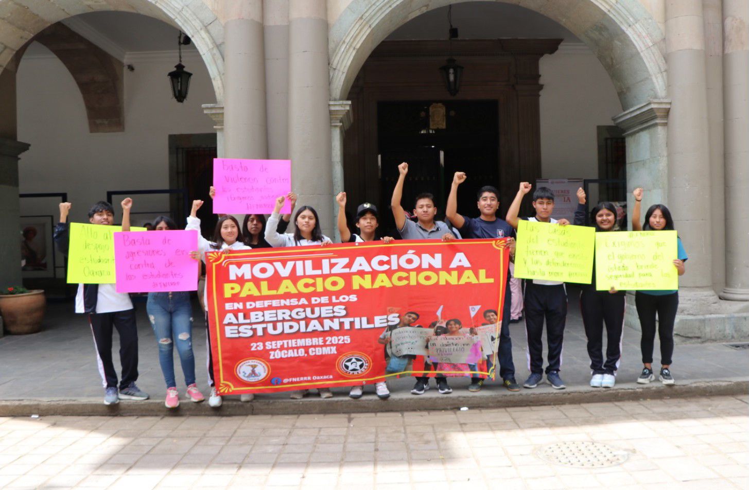 Estudiantes de Oaxaca protestarán mañana en “La Mañanera” de Claudia Sheinbaum